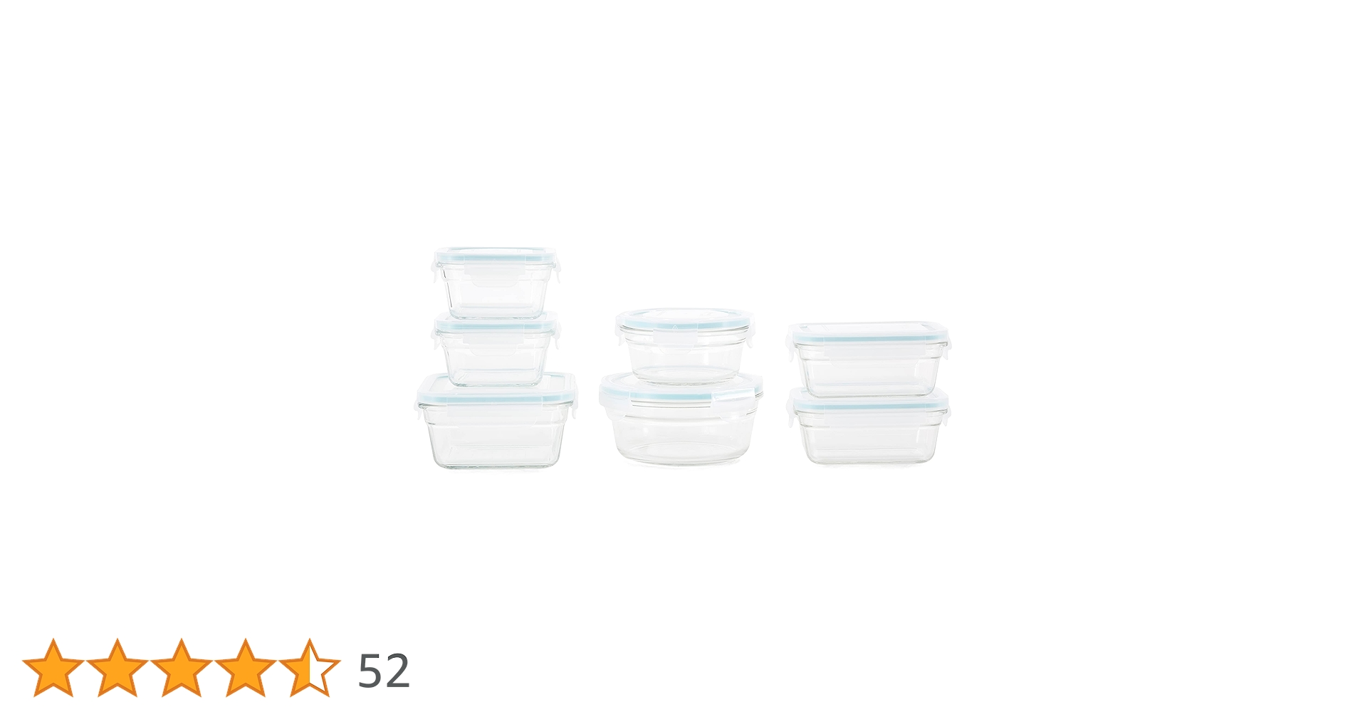 Amazon｜Glasslock オーブン・電子レンジ対応 ガラス食品保存容器 14個